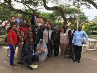 Photo 3 - End of meeting with directors of fisheries 9 countries WB team and CSRP