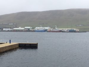 Main fish harbour in Scalloway