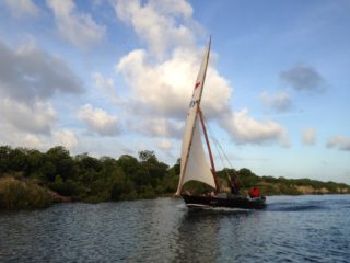 Traditional Sailing Ship in Lamu