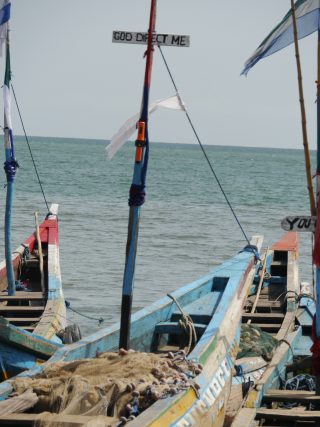 AIS Tracking Unit on Artisanal Fishing Canoe